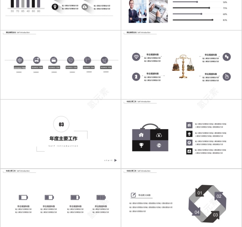 2019高端财务报告PPT模板第3张