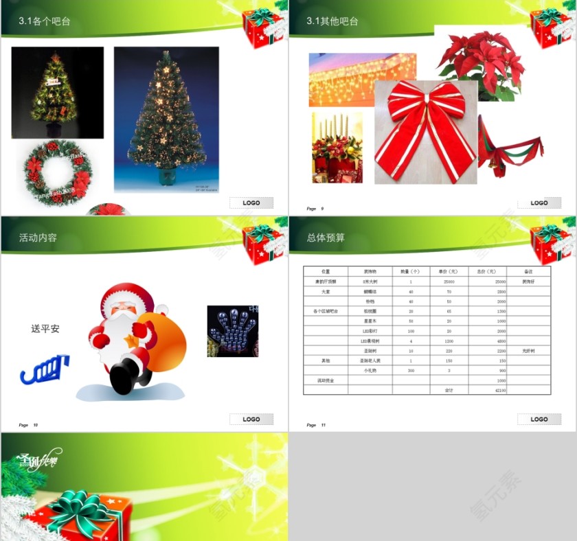 酒店圣诞装饰PPT第3张