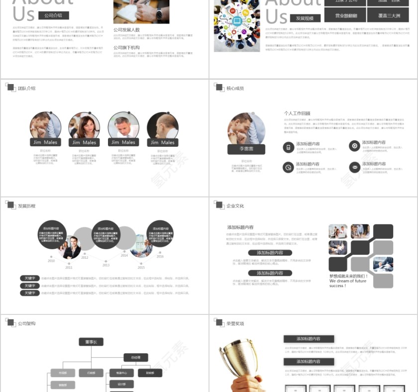 简约商业计划书PPT模板第2张