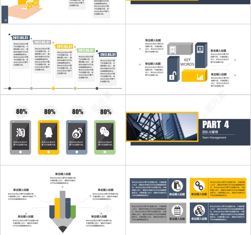 2019简约大气商务策划ppt模板商业创业计划书项目ppt模版融资路演第3张