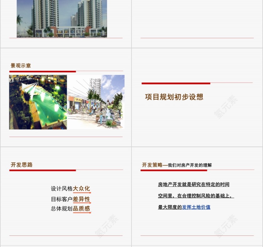 简约房地产地块提案PPT第10张