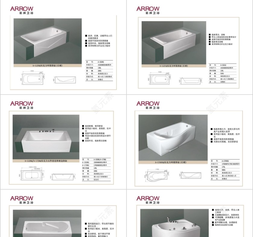 浴缸系列PPT第3张