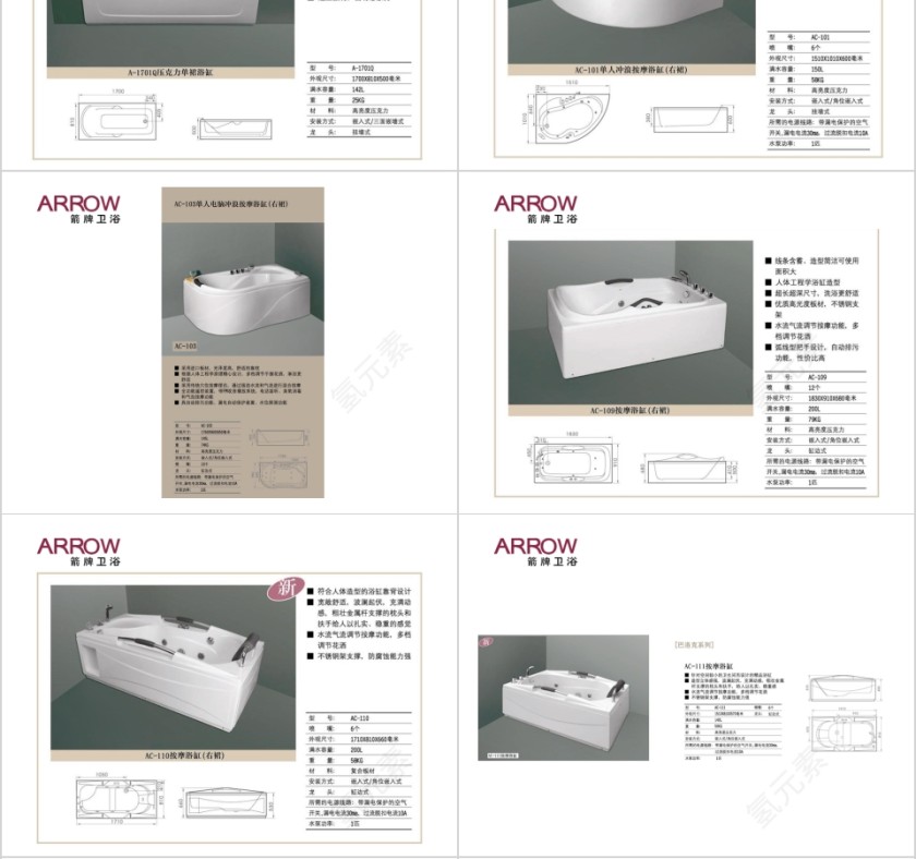 浴缸系列PPT第4张