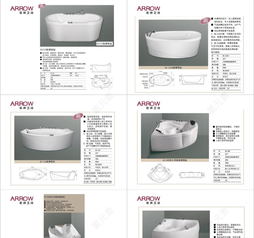浴缸系列PPT第5张