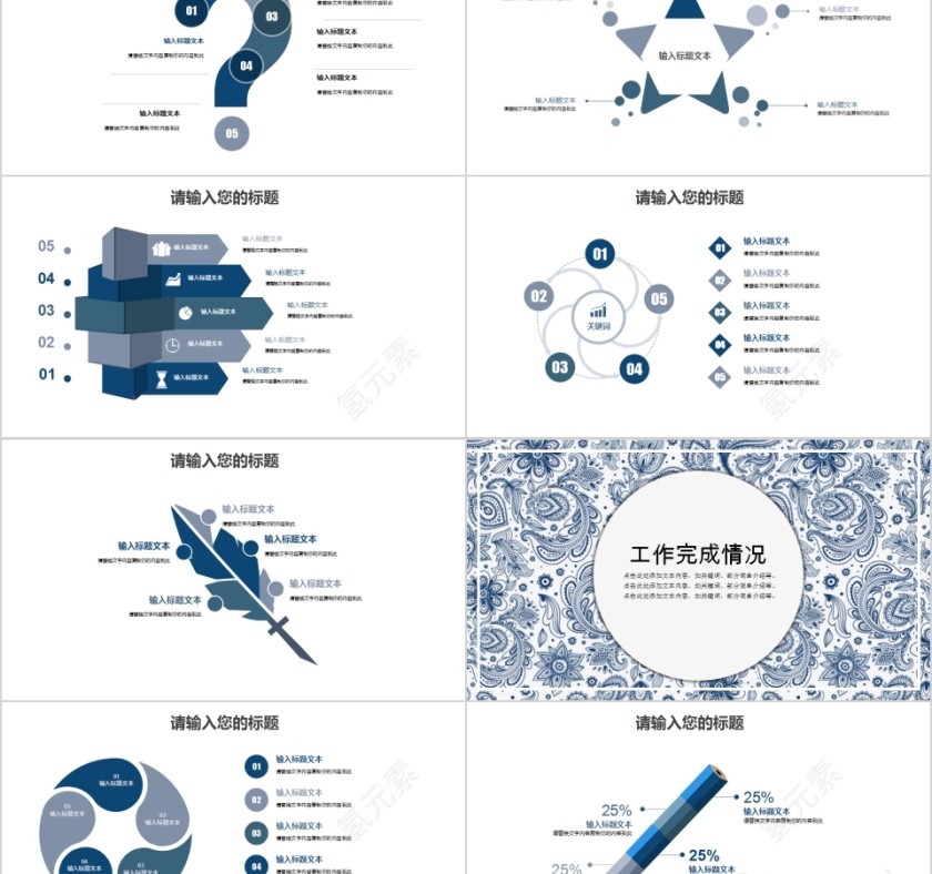 复古年终汇报总结商务通用PPT模板第2张