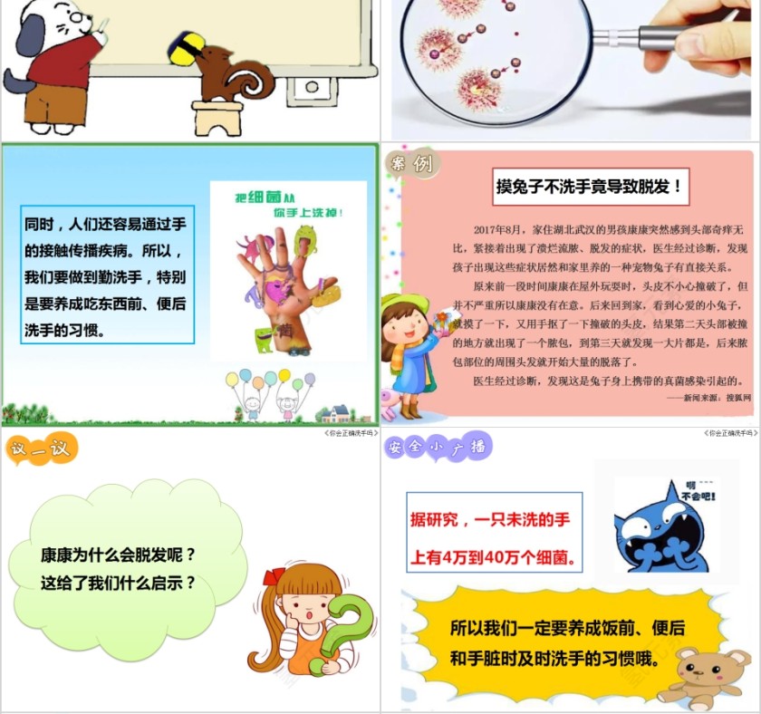 你会正确洗手吗儿童六部洗手法PPT第4张