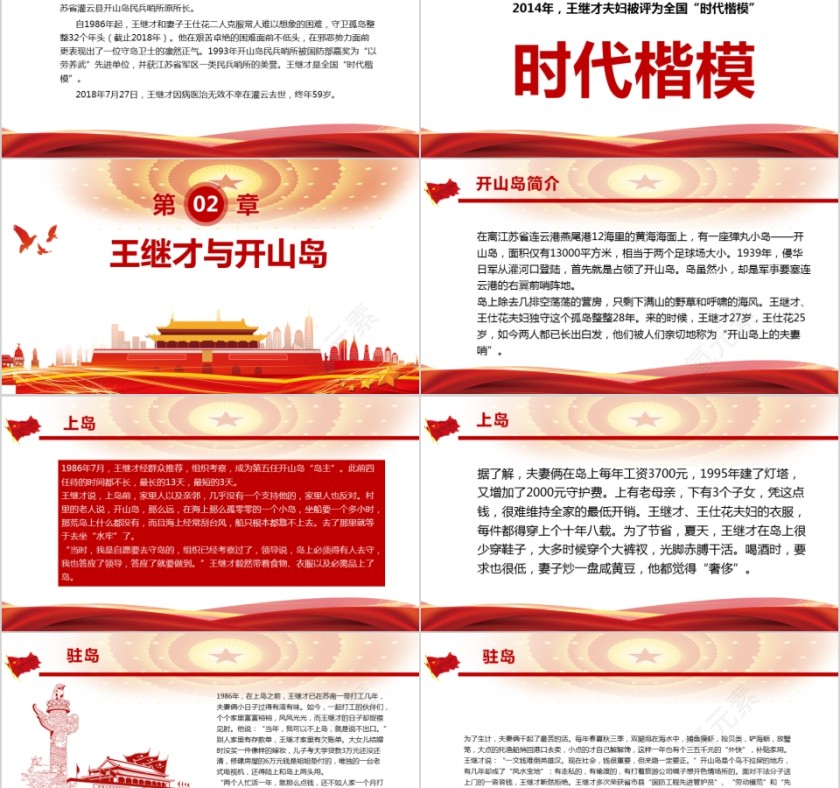 向王继才学习PPT课件大力倡导爱国奉献精神第2张