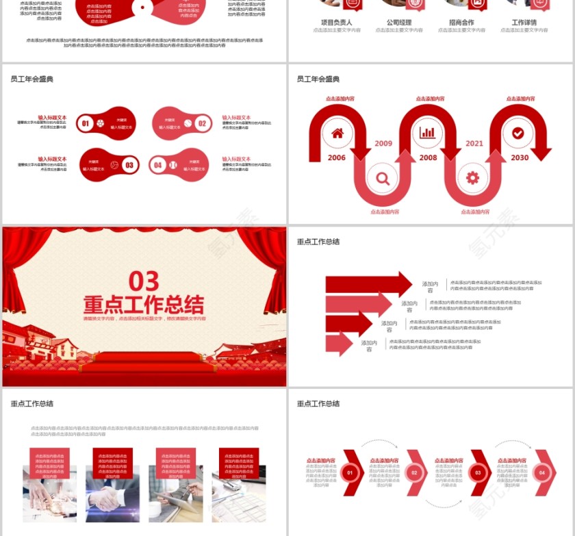 为梦前行拼搏赢未来主题年会颁奖年终总结计划第3张