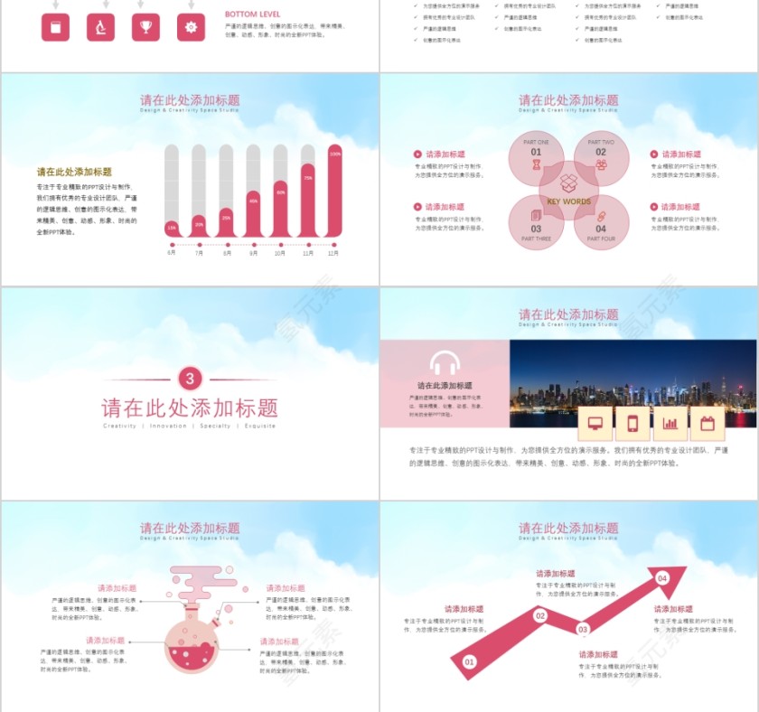 小清新儿童产品调研模板ppt模板第3张