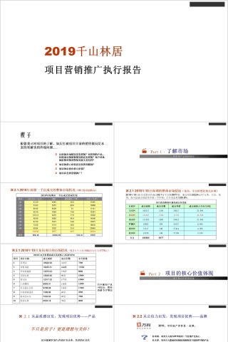 房地产项目营销推广执行报告PPT