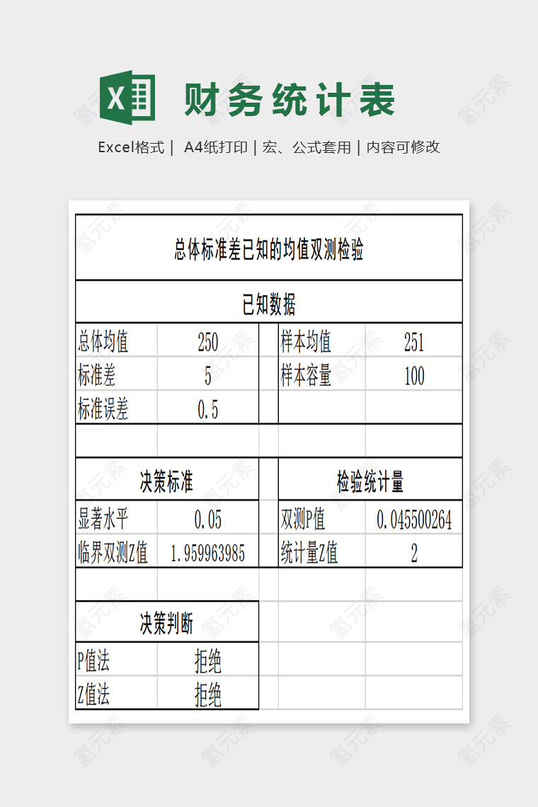 通用明细此财务统计表Excel