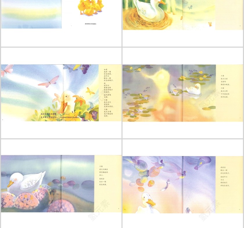 彩色的鸭子幼儿绘本教育课件 第2张