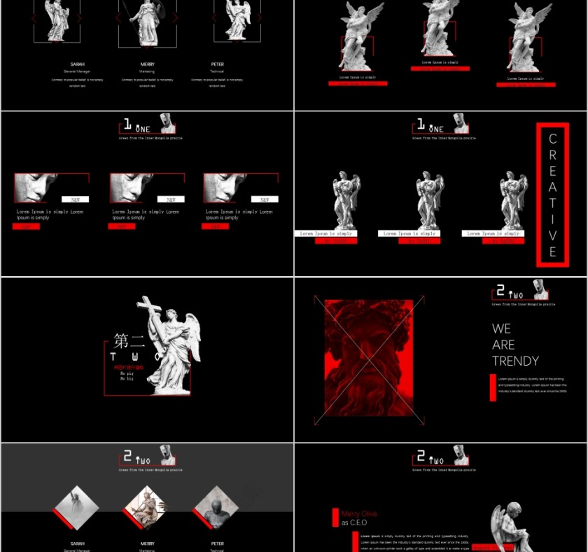 雕塑 创意 艺术PPT第2张