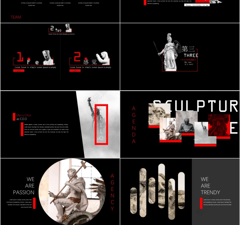 雕塑 创意 艺术PPT第3张