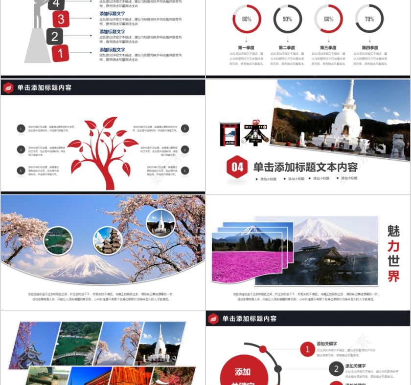 简约大气日本印象旅游PPT第5张