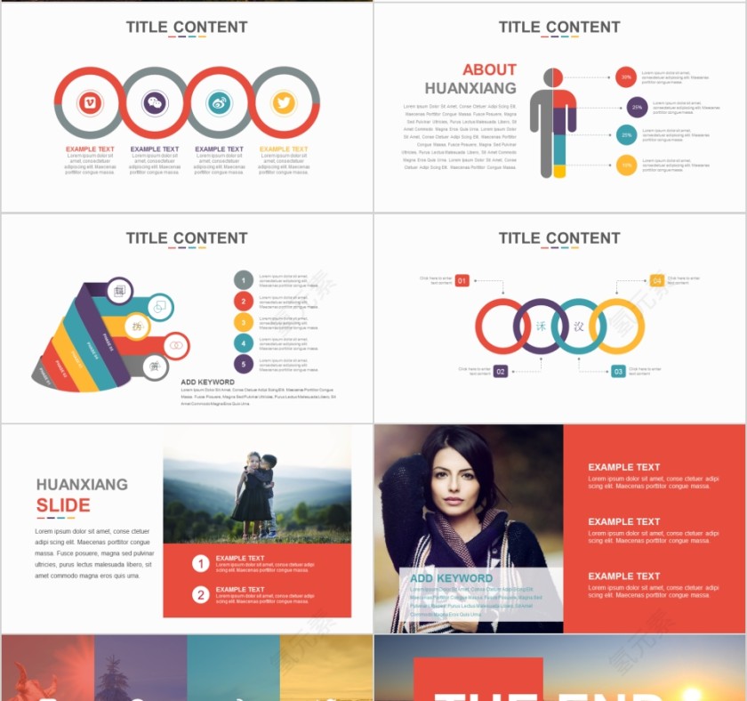 商务欧美ppt模板简约2019高端大气 商业工作汇报时尚极简风素材第4张