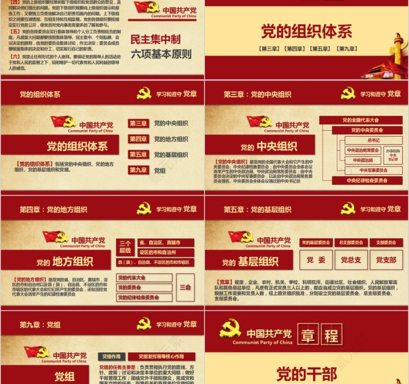 中国共产党章程党章PPT第8张