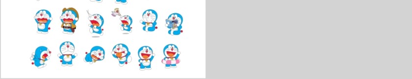 可爱机器猫哆啦A梦PPT模板第5张