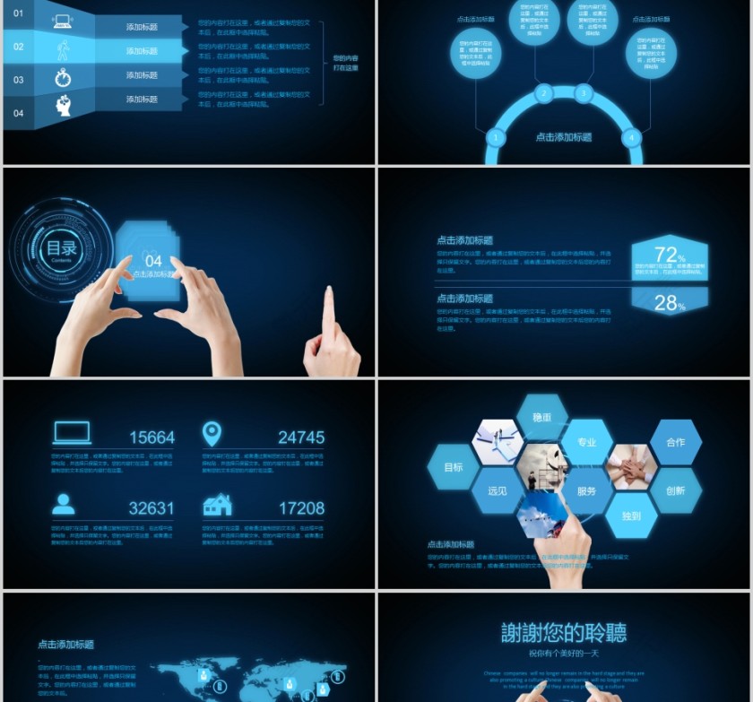 工作汇报年度总结PPT模板第5张