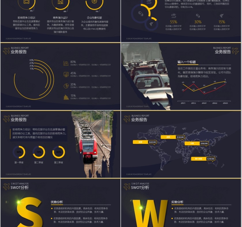 物流行业通用演示汇报模板第5张