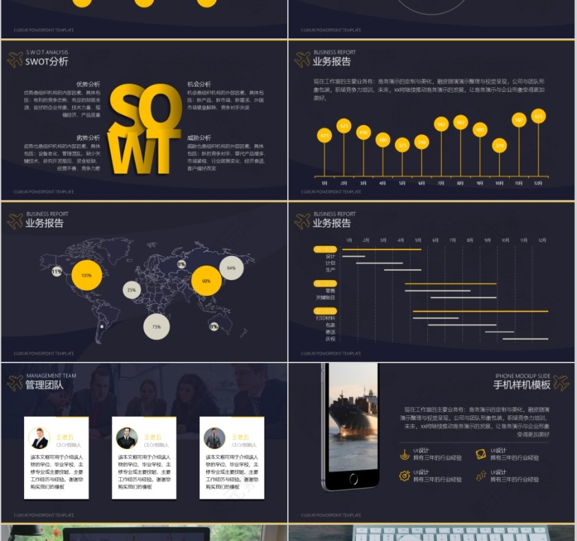 物流行业通用演示汇报模板第9张