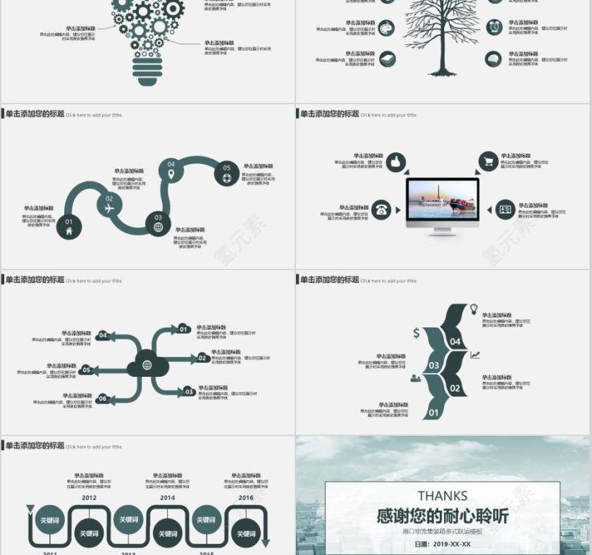 港口物流集装箱多式联运模板第5张