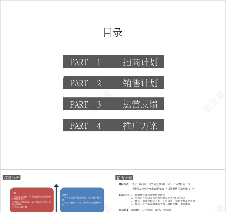 项房地产目提案PPT第1张