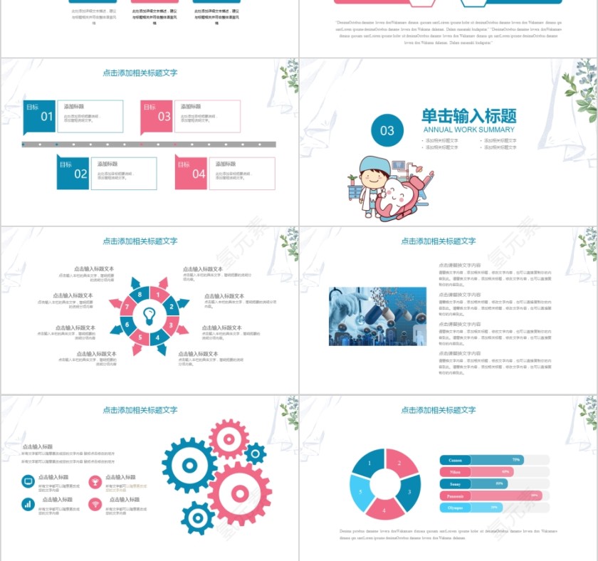 牙科科室年终汇报PPT第3张