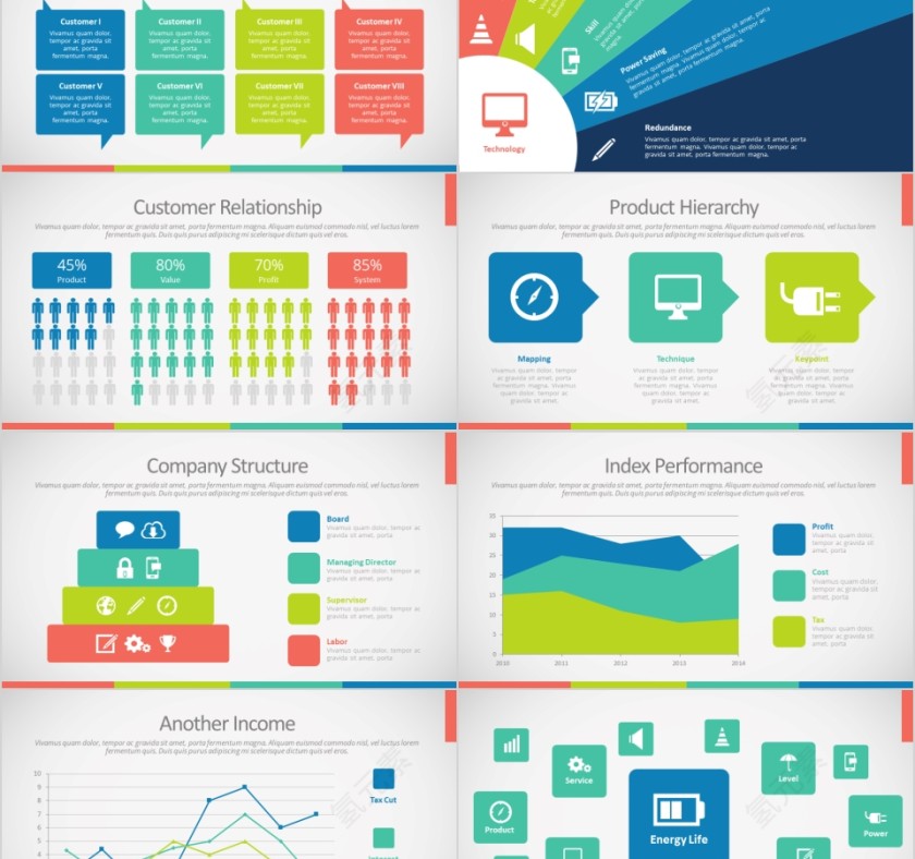 商务欧美ppt模板简约2019高端大气 商业工作汇报时尚极简风素材第2张