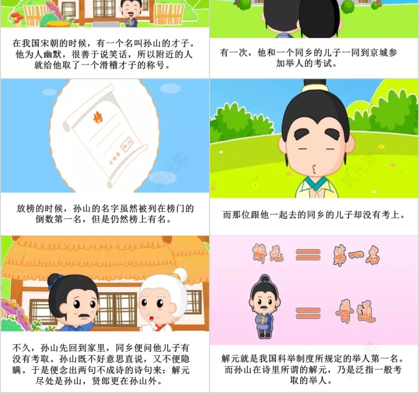 名落孙山成语故事ppt第2张