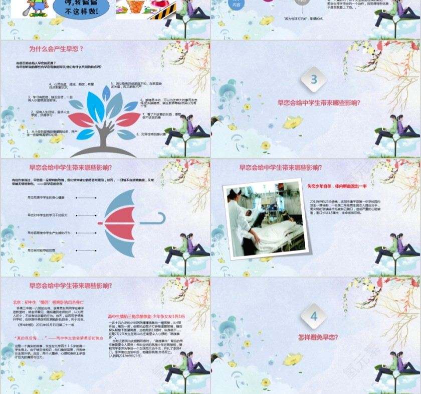 早恋主题班会PPT第3张