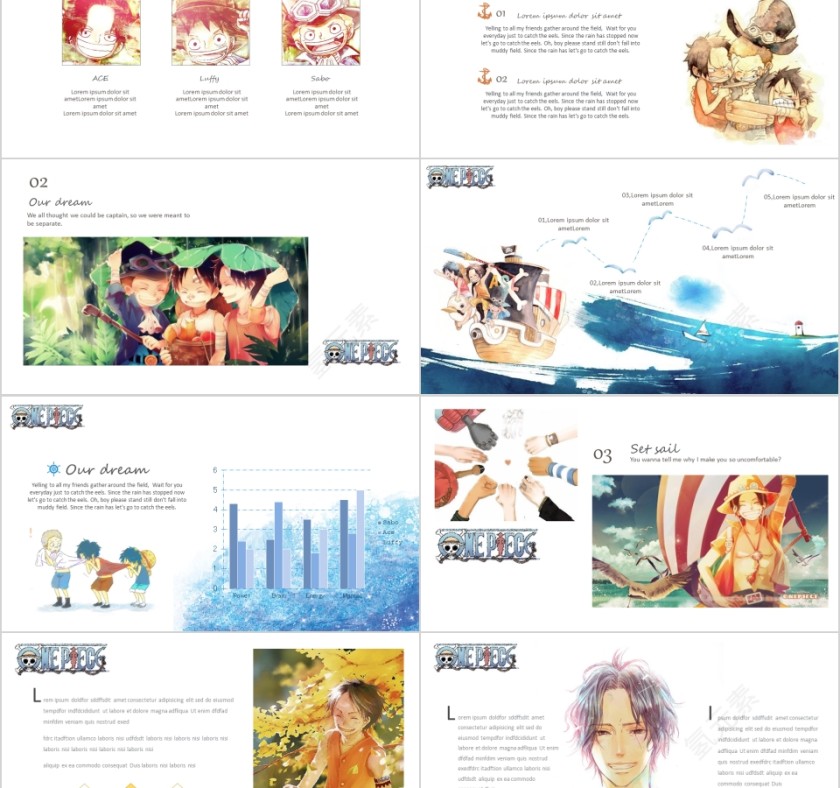 手绘风格工作总结PPT第2张