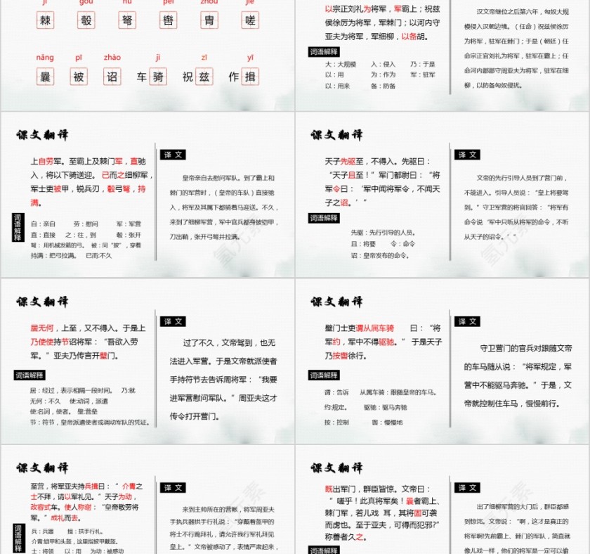 八年级语文课件《周亚夫军细柳》PPT第2张