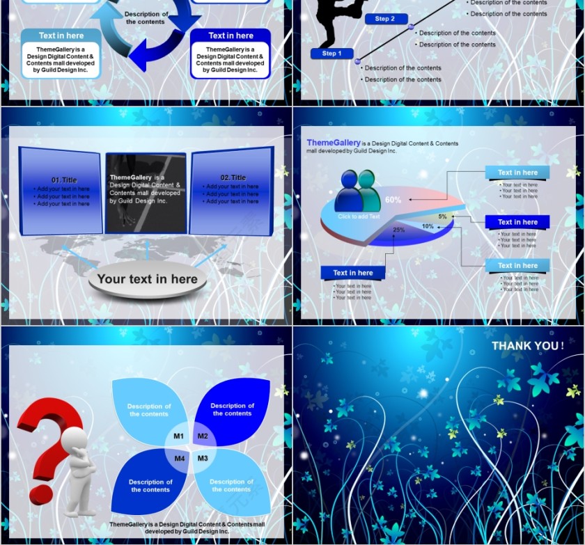 蓝色大气商务通用美容美体spa模板PPT第10张
