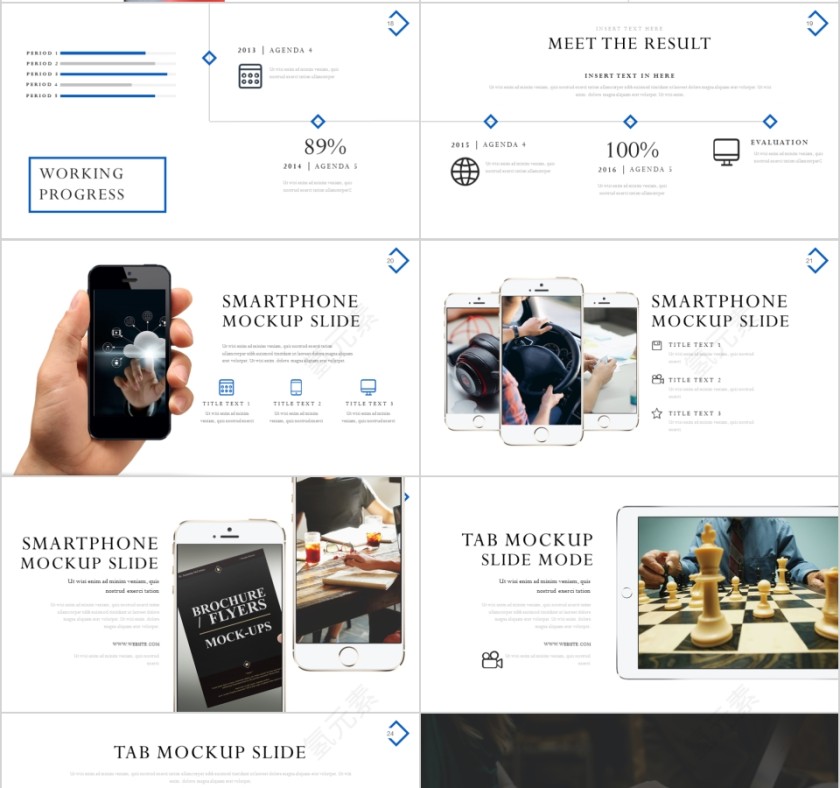商务欧美ppt模板简约2019高端大气 商业工作汇报时尚极简风素材第4张