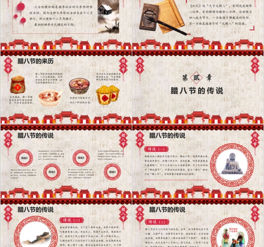 吃了腊八就是年腊八节PPT模板第2张