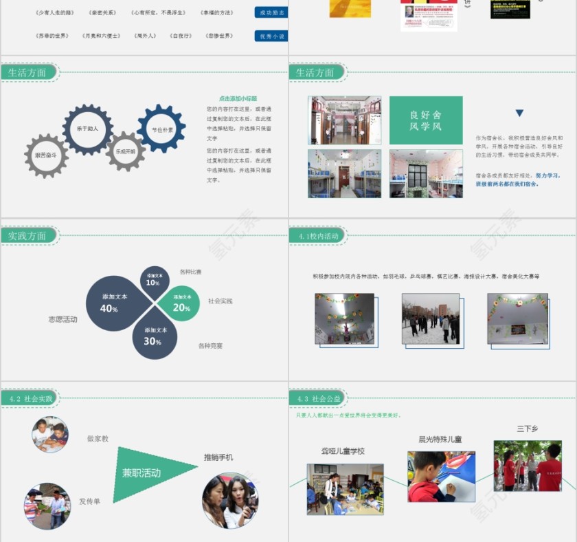 绿色国家奖学金申请答辩模板第3张