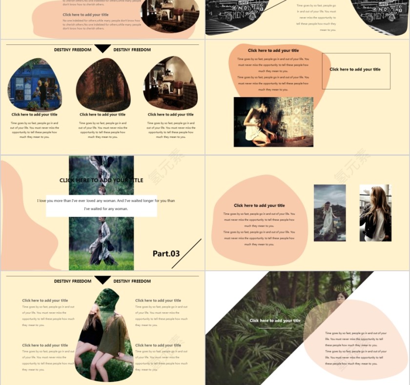 商务欧美ppt模板简约2019高端大气 商业工作汇报时尚极简风素材第3张