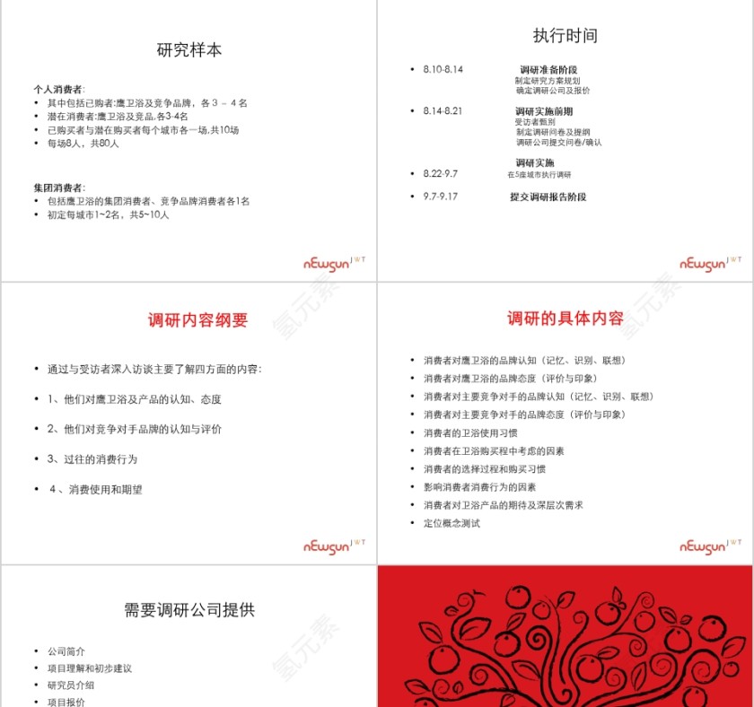 鹰卫浴调研计划PPT第3张