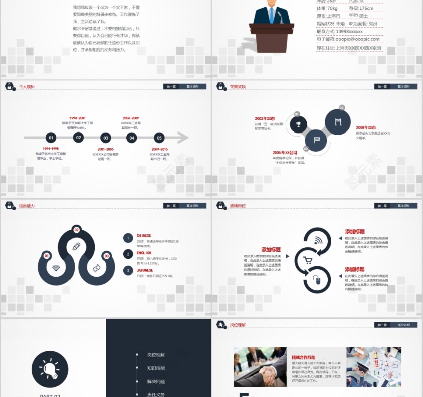 严禁实用框架完整岗位竞聘报告动态PPT模板第2张
