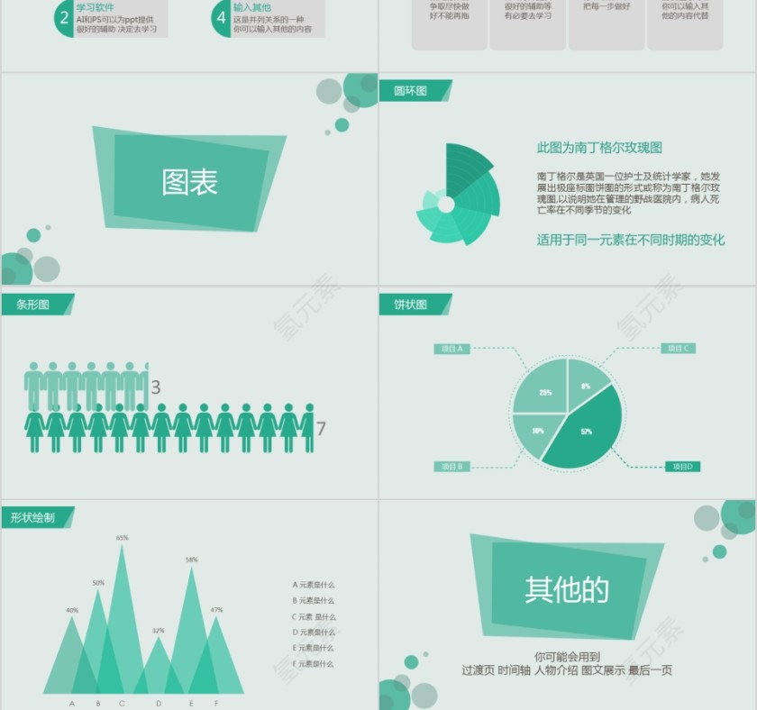 商务欧美ppt模板简约2019高端大气 商业工作汇报时尚极简风素材第3张