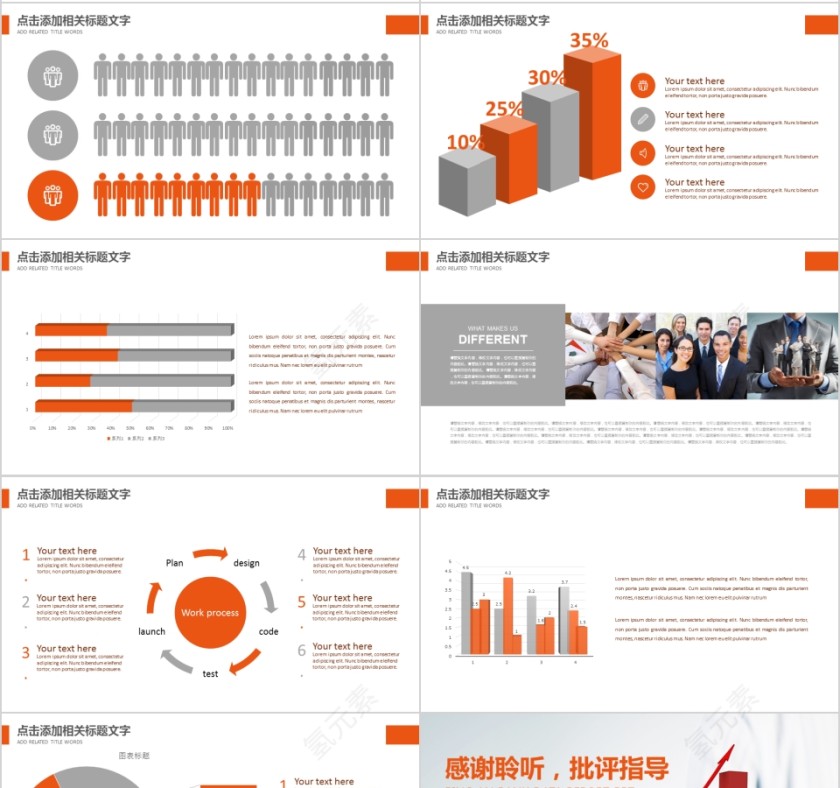 银行金融年度数据报告PPT模板第4张