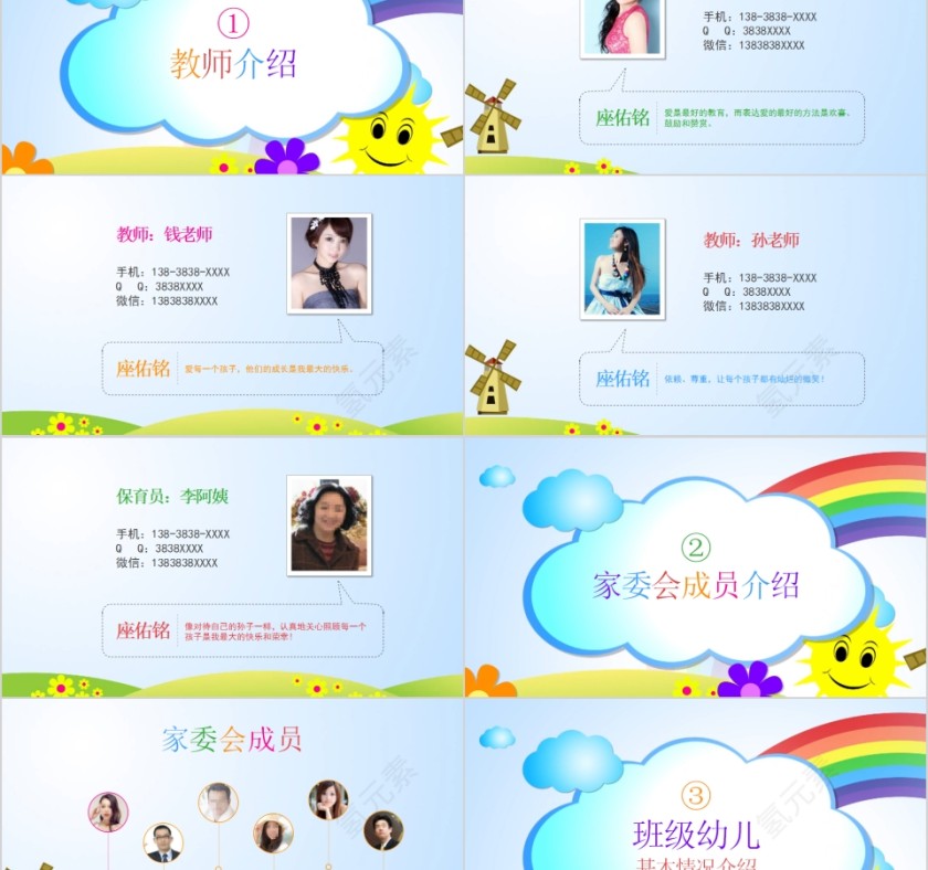 大风车幼儿园小二班家长会PPT第2张