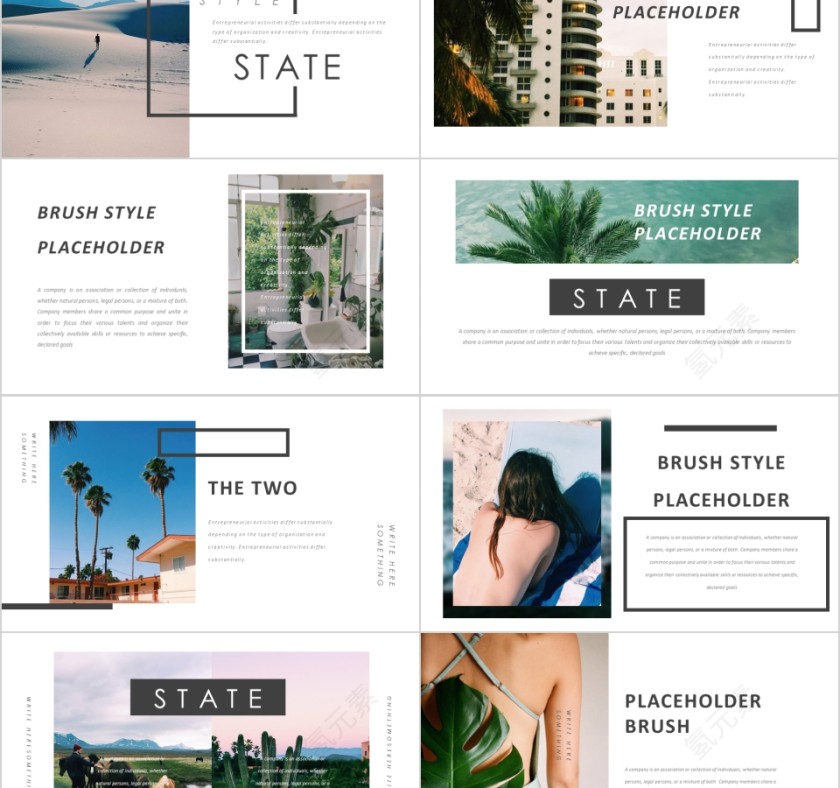 室内设计软装装修装潢家居方案PPT模板动态简约北欧风格案例展示第2张