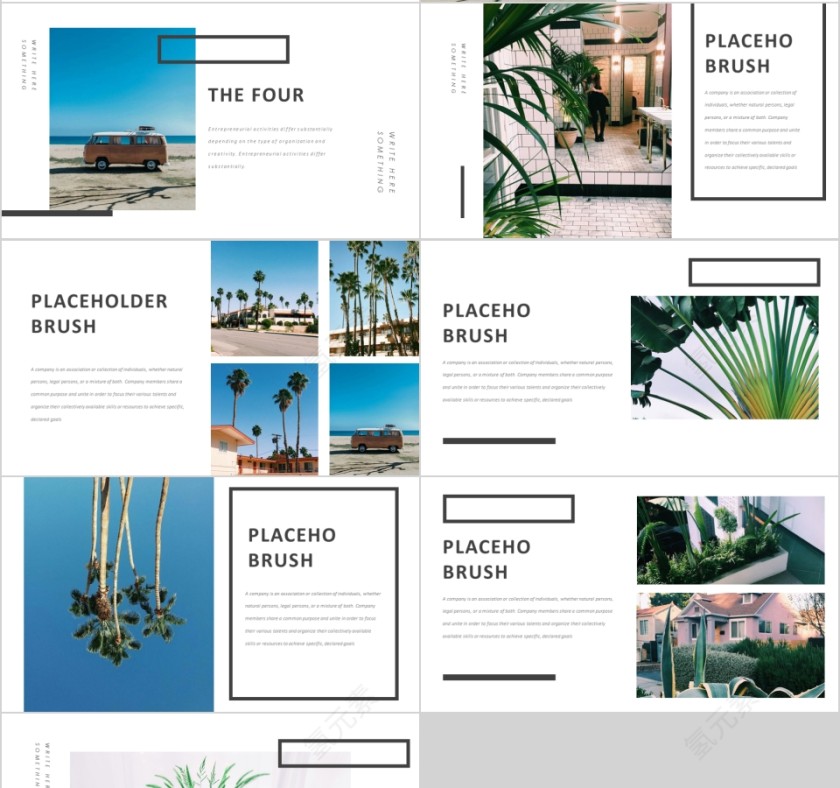 室内设计软装装修装潢家居方案PPT模板动态简约北欧风格案例展示第4张