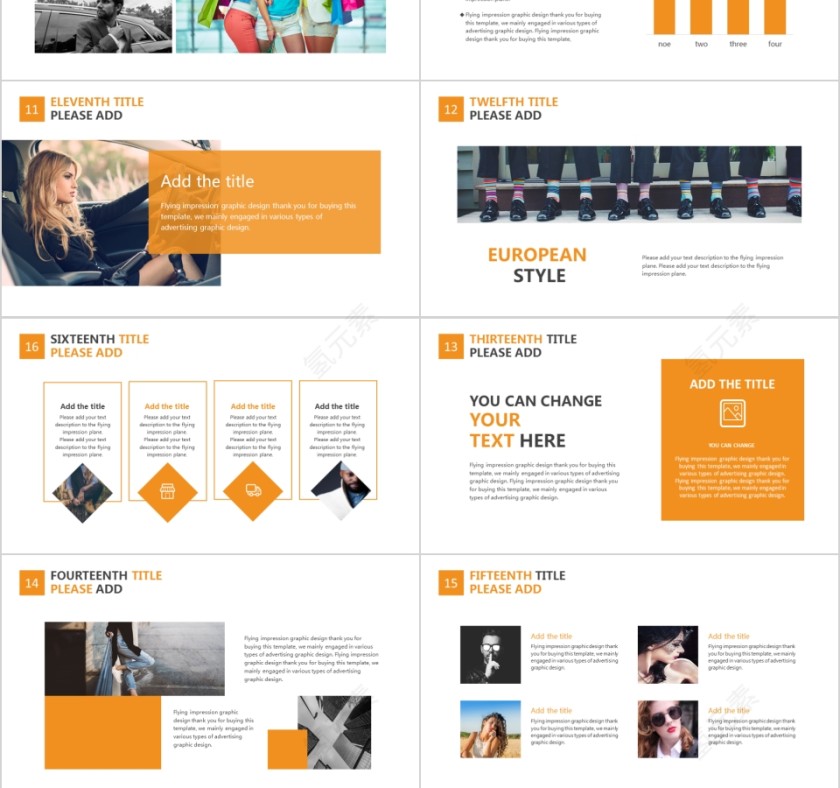 商务欧美ppt模板简约2019高端大气 商业工作汇报时尚极简风素材第3张