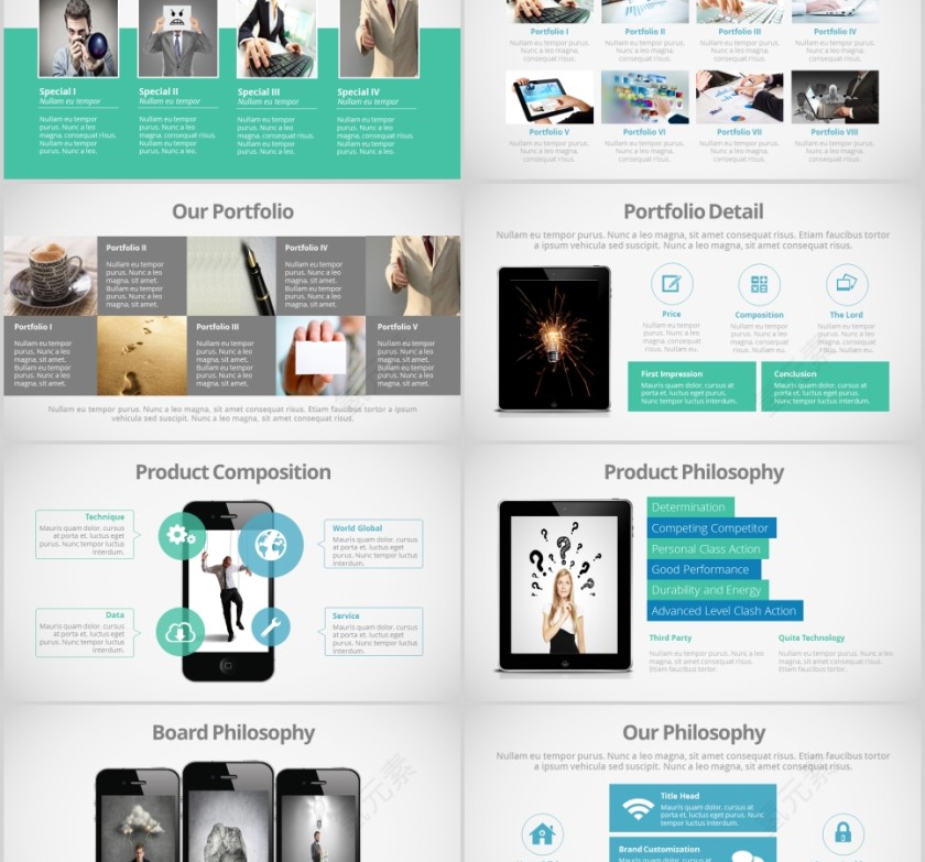  欧美经典商务时尚工作总结PPT模板 第2张