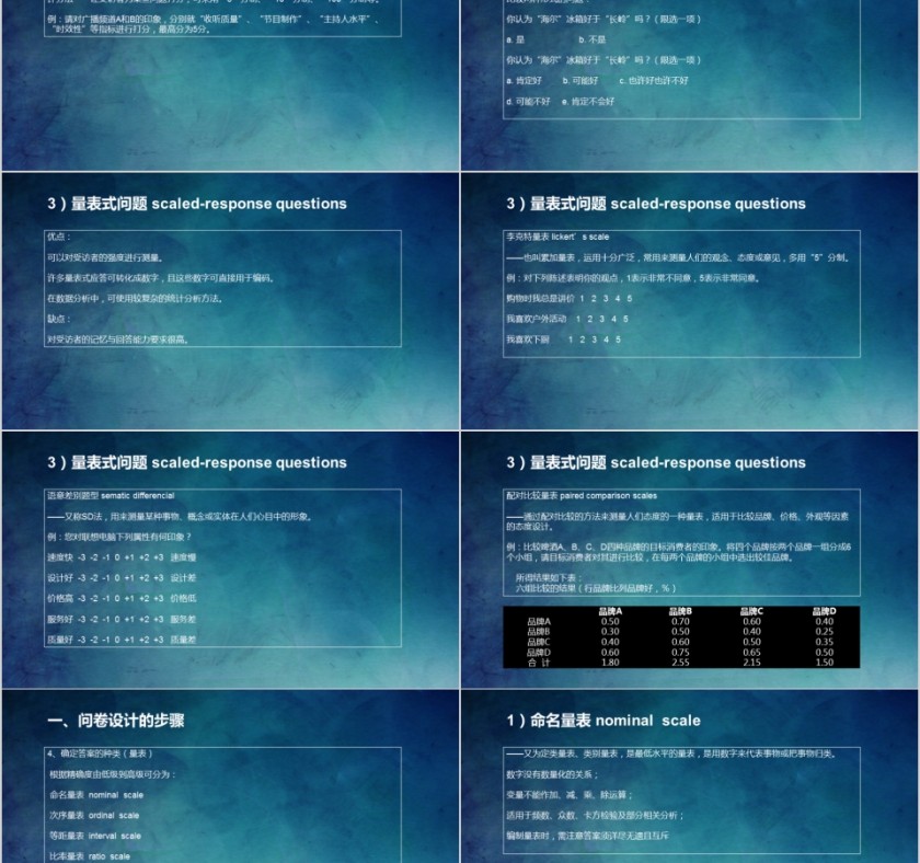 蓝色市场调查报调研课件第5张