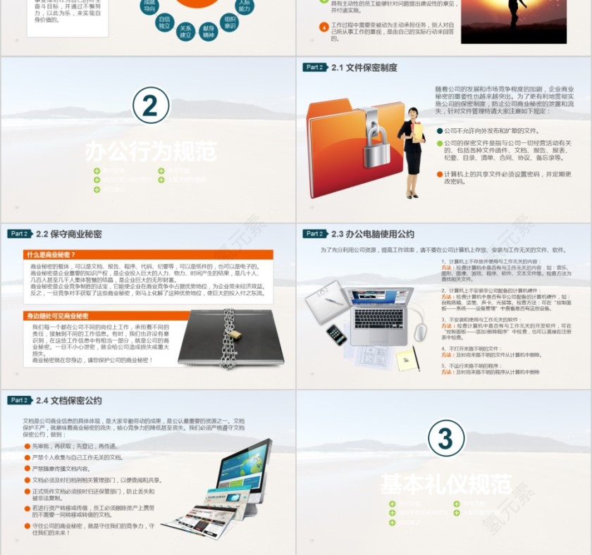 企业文化介绍动态PPT模板第3张