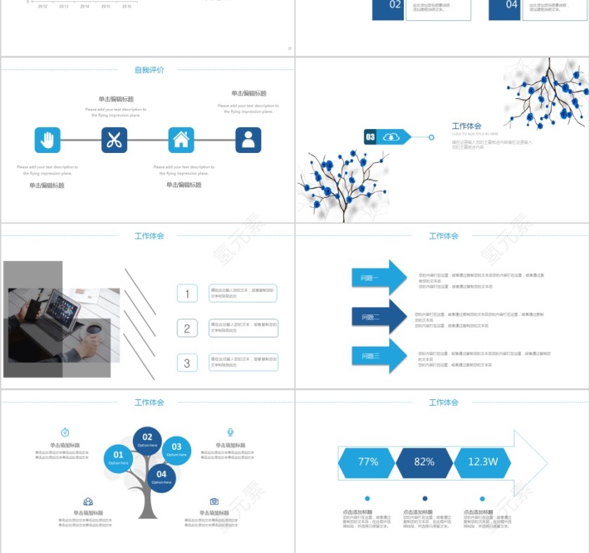 蓝色清新学术教育培训报告工作总结PPT第3张